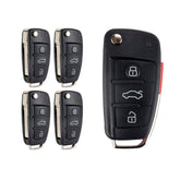 Lots of 5 Extra-Partss Remote Car Key Fob Replacement for Audi 8X0837220D fits 2011 2012 2013 2014 A1 Q3